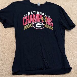 Fanatics Black Georgia Bulldogs Champions Tee
